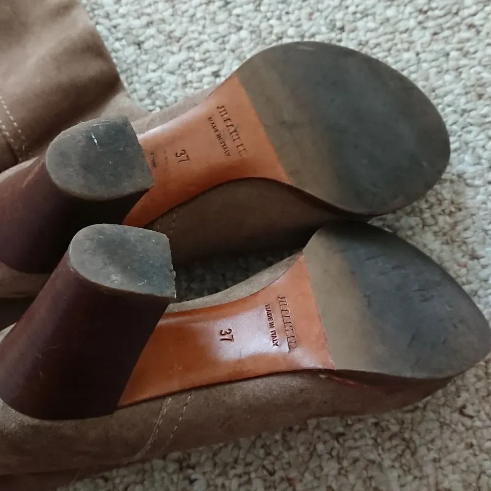 Jil Sander light brown Suede Knee high boots size 6.5